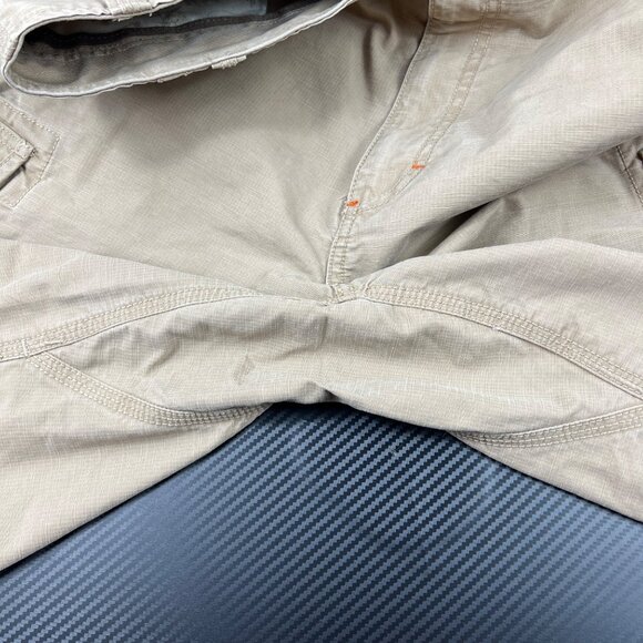 LL Bean Allagash Cargo Ripstop Shorts Mens Size 35 Tan  Hiking Outdoors #503740 - Picture 10 of 11